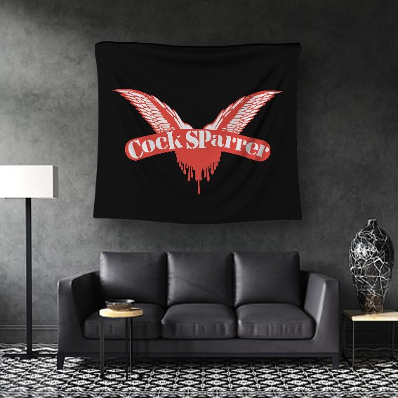 BENDERA ENGLISH PUNK ROCK BAND COCK SPARRER POSTER KAIN