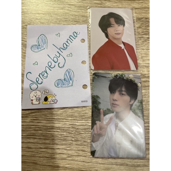 OFFICIAL BTS SEOKJIN JIN PHOTOCARD MOTS ONE CARD TICKET LUCKY DRAW BUTTER POWERSTATION PHOTOCARD