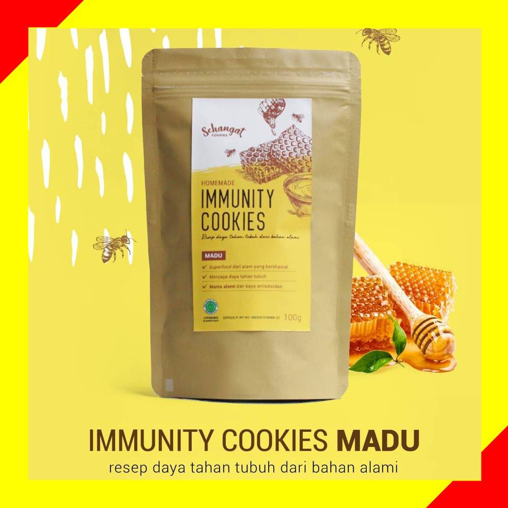 

SEHANGAT IMMUNITY COOKIES / SEHANGAT COOKIES MADU / CEMILAN SEHAT / IMUN BOOSTER