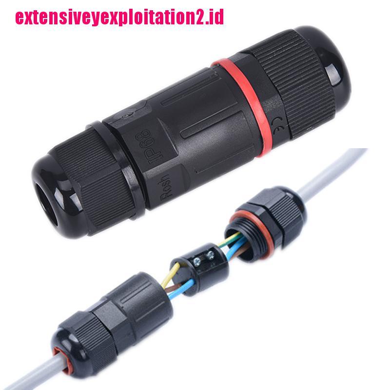 &lt; E2id &amp; &gt; Konektor Kabel Listrik 3-pin 16a Anti Air IP68