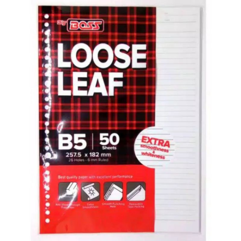 

LOOSE LEAF B5 BIGBOSS 50 LEMBAR