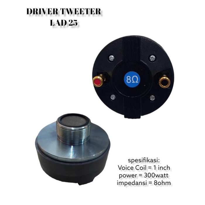 Driver Tweeter Lad 25 Driver Tweeter Twiter Lad25 Lad 25 Mantap