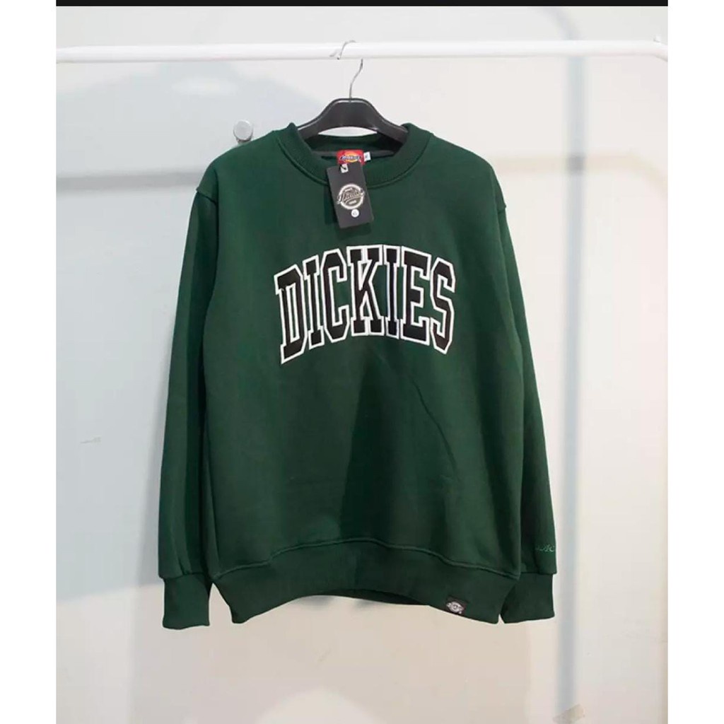 COD-Sweater Crewneck Dickies Logo Texs Pull Bordir Original Distro  Premium Unisex Bahan Tebal