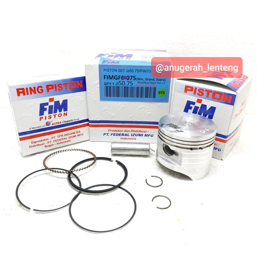 Piston Kit FIM FIMGF6 OS 75 0,75 (50.75) Honda Grand Win Supra