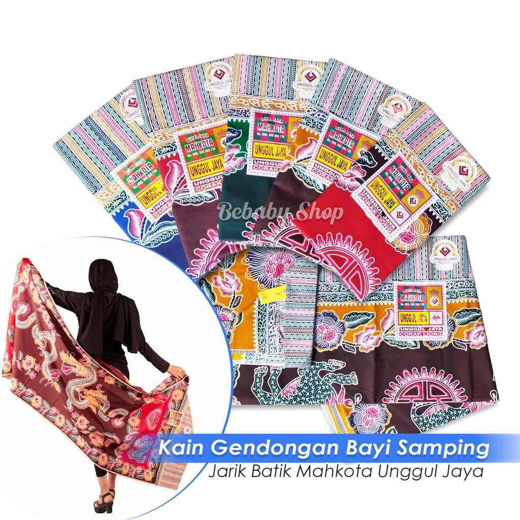 Kain Batik Jarik Gendongan Bayi Samping Tradisional Mahkota Unggul Jaya Kualitas Premium 240x90cm