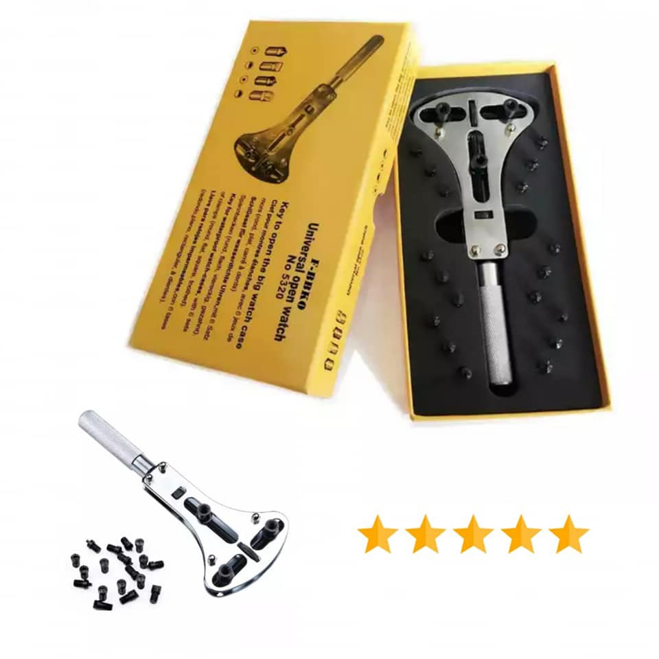 Alat servis jam tangan Pembuka tutup belakang jam Tangan 3 prong watch Repair Tools kit