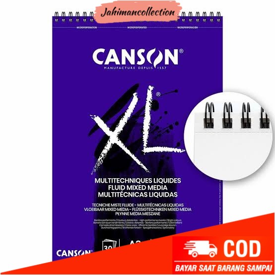 

✨ BISA COD ✨ Buku Gambar Sketsa Canson Mix Media XL Size A3 30 Sheets
