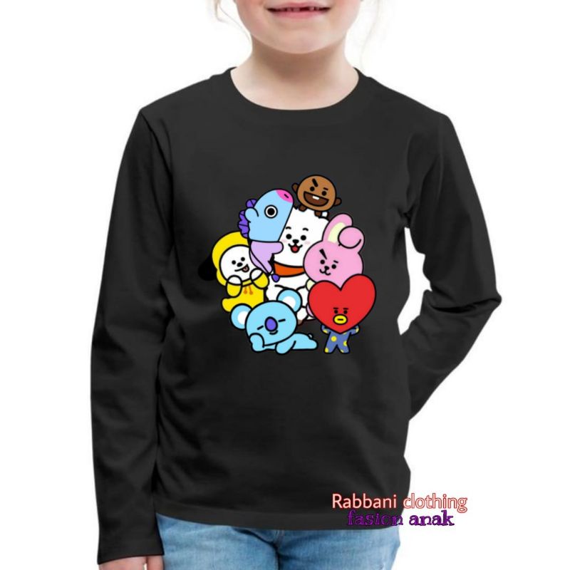 BAJU BT21 KAOS ANAK LENGAN PANJANG