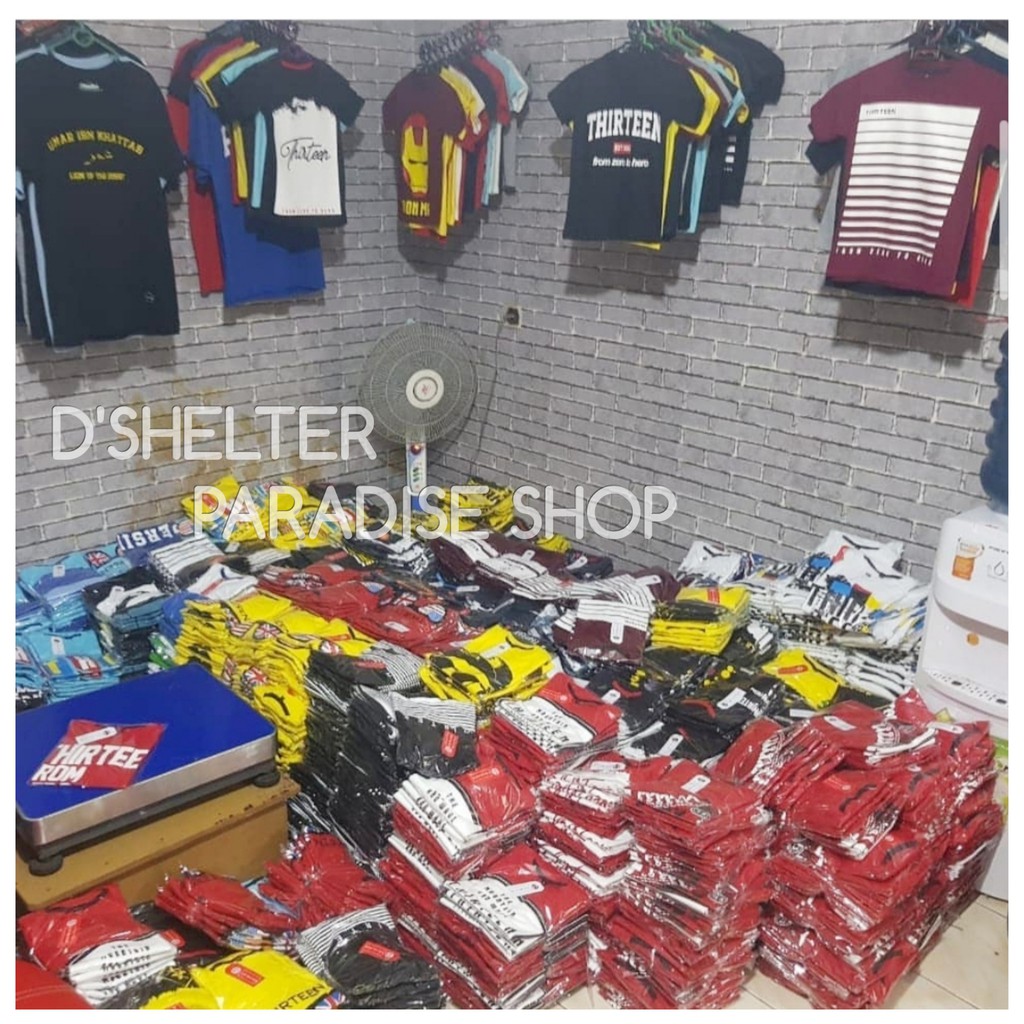 (PAKET USAHA TERMURAH) GROSIR DSHELTER Baju Kaos Distro Anak/PARTAI BESAR THiRTEEN~DEADLINE~UPLINE/D.SHELTER)/PAKET USAHA/GROSIR KAOS MURAH/GROSIR KAOS BANDUNG