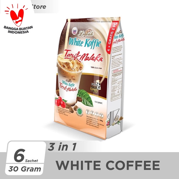 

r0eree Kopi Luwak White Koffie Tarik Malaka Bag 6X30Gr Ds20X11