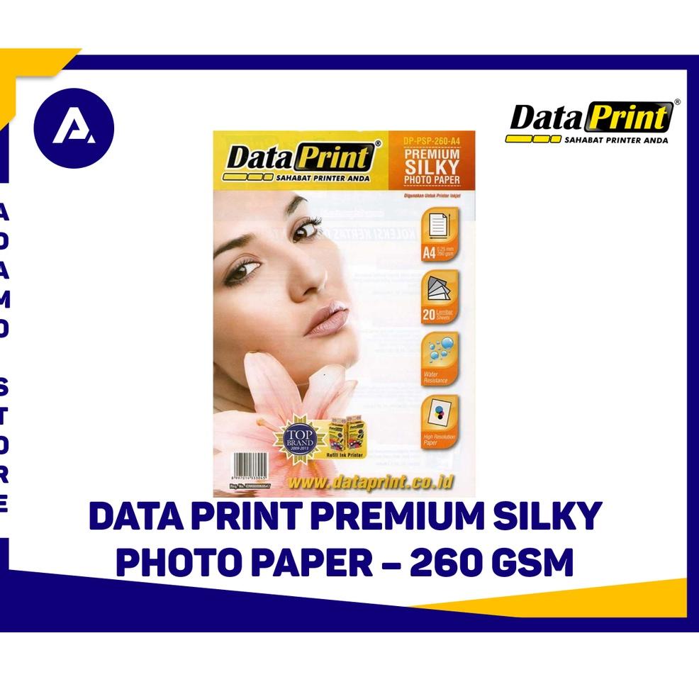 

Big sale Kertas Foto A4 Data Print Premium Silky Photo Paper A gsm 20 Sheets JF0