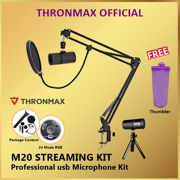 Thronmax M20 Streaming Kit M-20 Usb Microphone Stream Kit