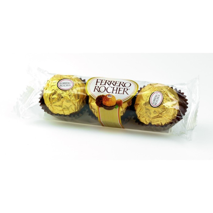 

COKELAT- FERRERO ROCHER ISI 3 PCS, FERERO ROCHER, FERERRO ROCER -COKELAT.