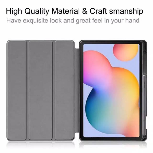 Smart cover Samsung Tab S6 LITE Case flip cover casing Stylus holder