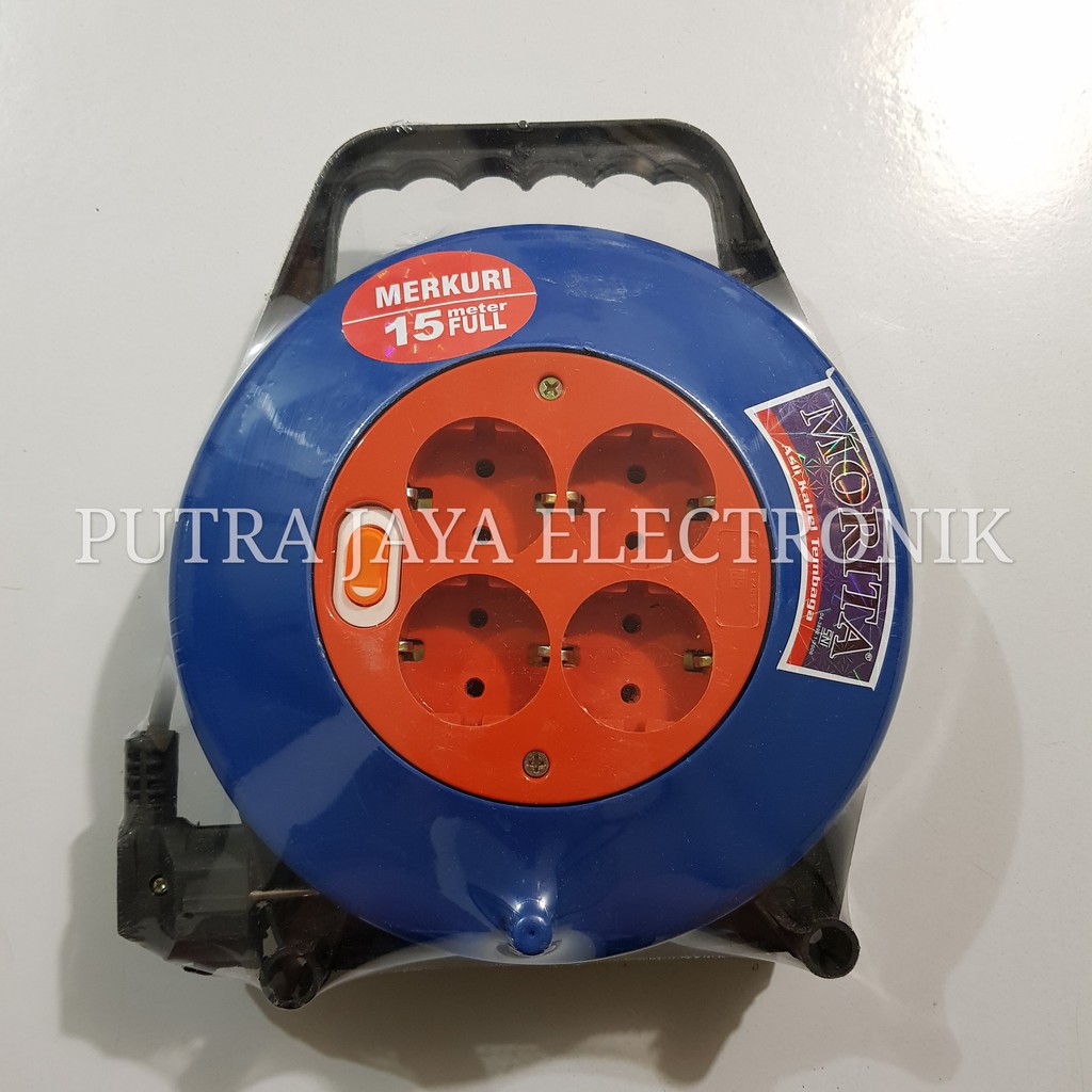 BOX KABEL MORITA 15 METER SWITCH LAMPU COLOKAN LISTRIK / STOP KONTAK