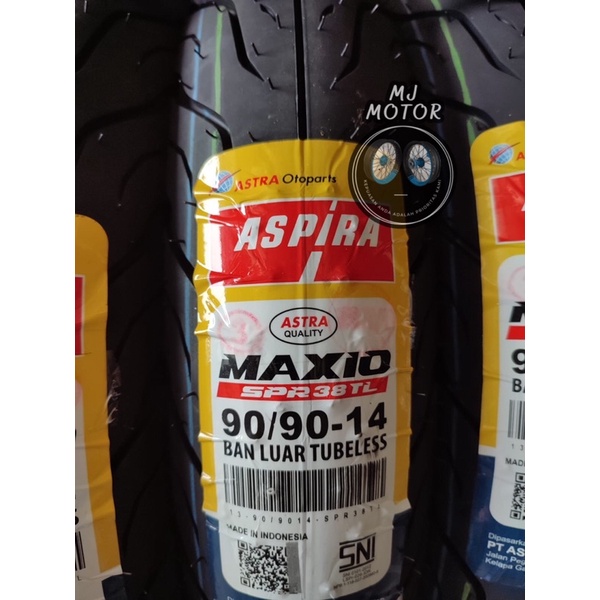 TERBARU Ban Luar Tubeless 80/90 atau 90/90 Ring 14 Aspira Maxio BAN ASPIRA MAXIO