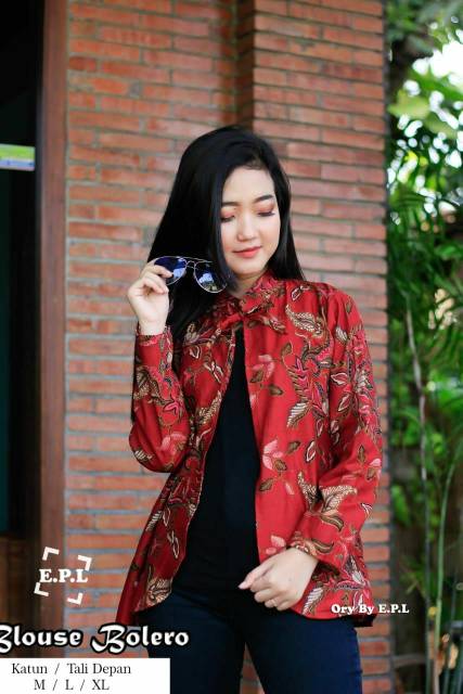 GESER =》》ATASAN BLAZER BATIK WANITA MOTIF BATIK-2