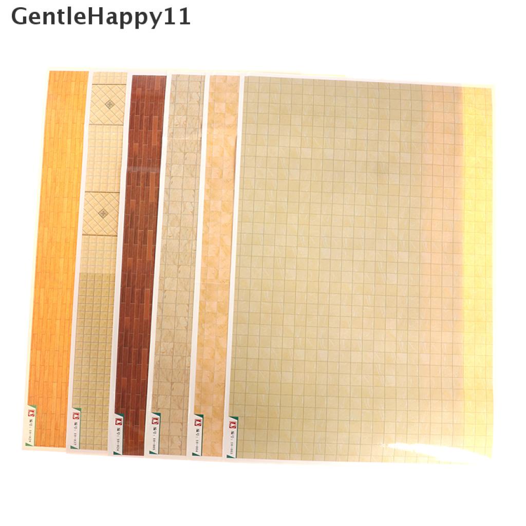 Gentlehappy Mainan Miniatur Stiker Dinding / Lantai Skala 1: 12 Untuk Dekorasi Rumah Boneka