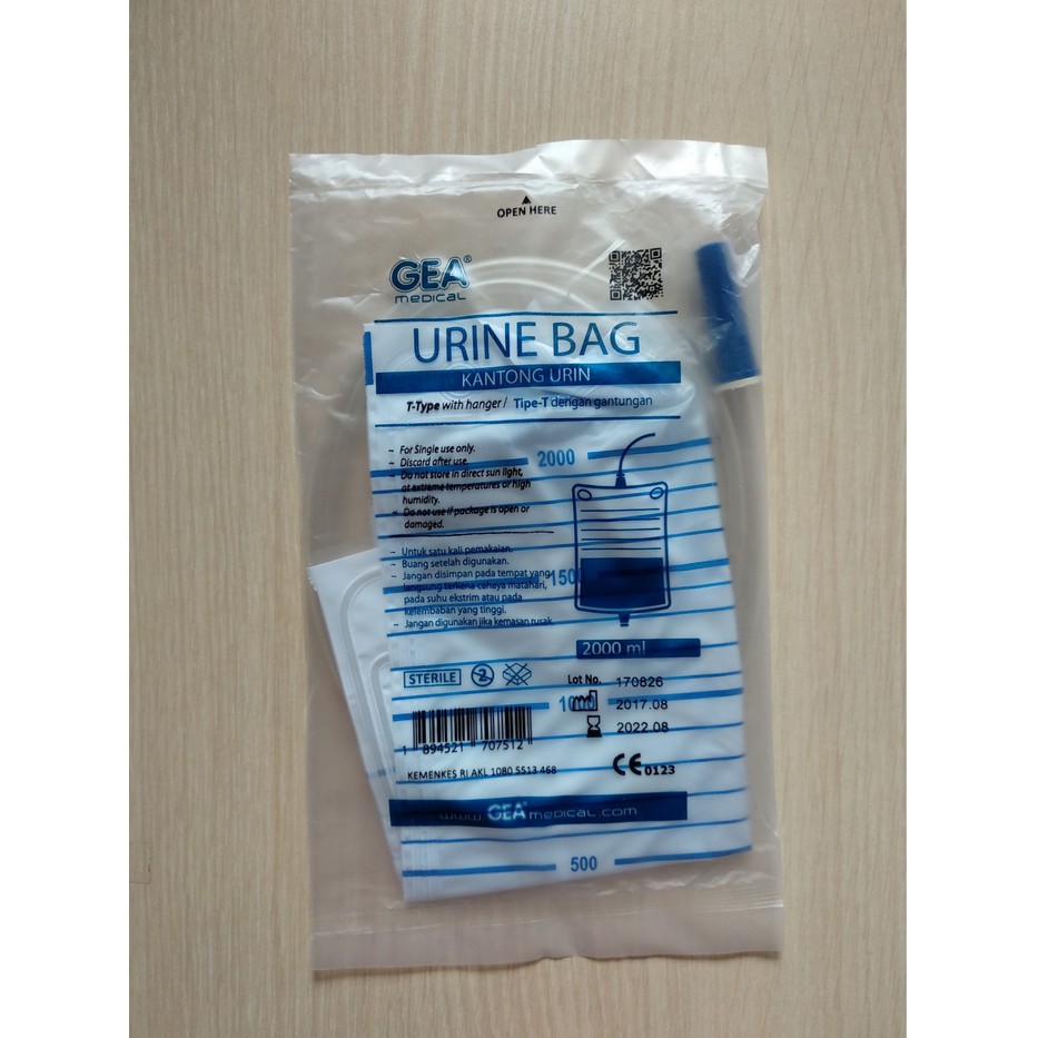 URINE BAG T VALVE / KANTONG nampung URIN