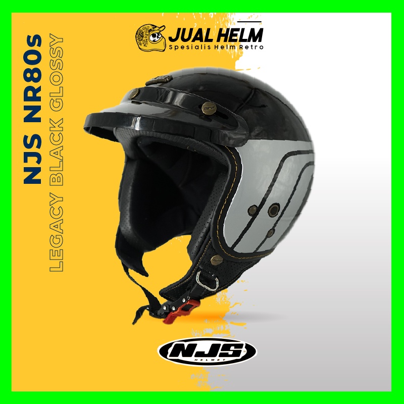 Helm NJS NR80s Heritage Black Glossy