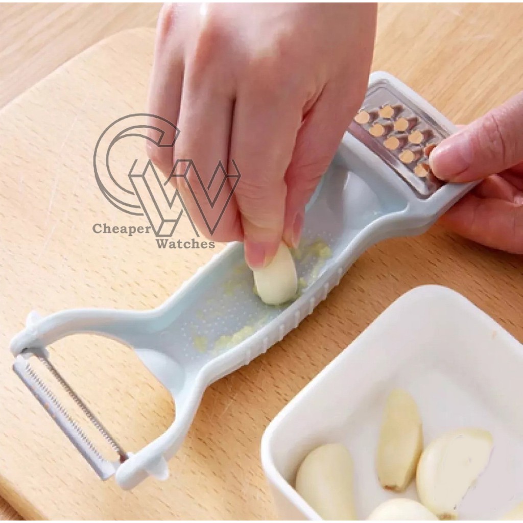 Cheaper-Alat Pengupas Parutan Buah Stainless Steel 2 in 1 Multifungsi Alat Kupas Kulit Buah Sayur Anti Karat