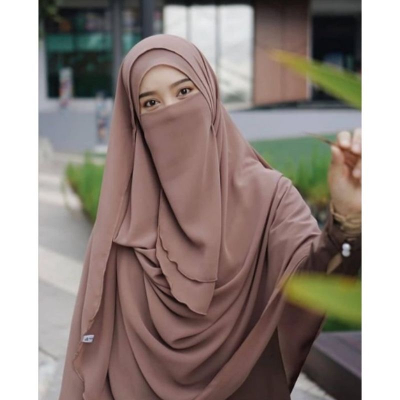 Pashmina Instan || Hijab Pasmina Instan Jumbo Plus Cadar Jilbab Pasmina Set Cadar Hijab Instan