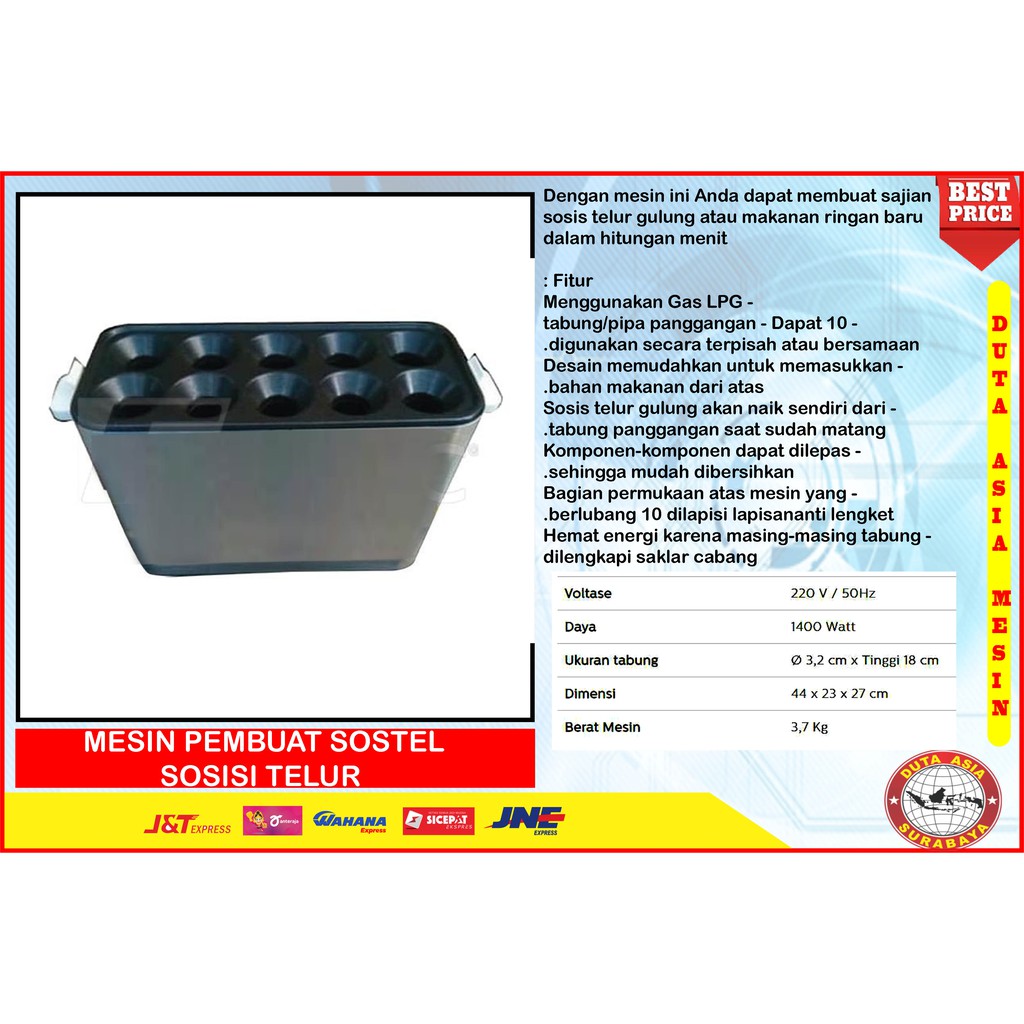 MESIN PENCETAK SOSTEL (SOSIS TELUR GULUNG)