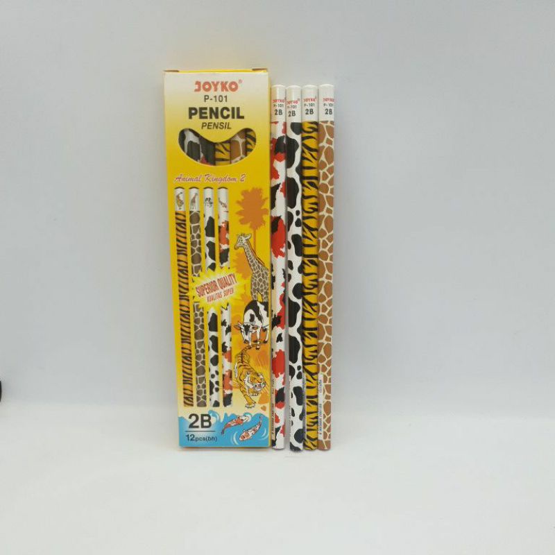 

Pencil / Pensil Joyko P-101 / 2B / Animal Kingdom 2 / 1 BOX 12 PCS