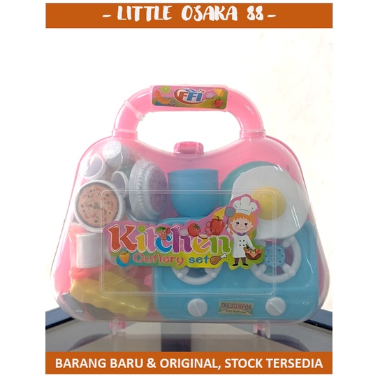 Mainan Anak Koper Kitchen Set Dapur Alat Masak