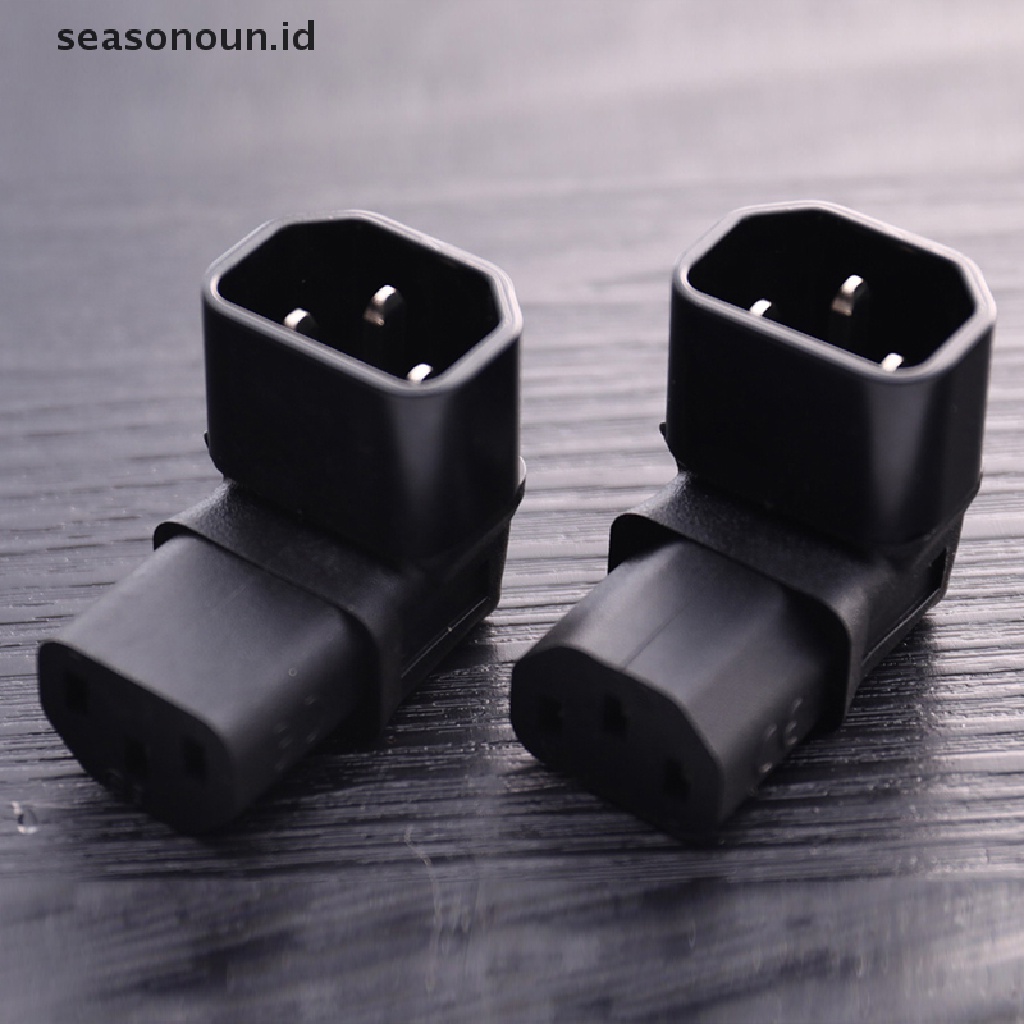 【seasonoun】 IEC 320 C14 Male to C13 Female 10A Power Adapter for LCD LED wall Mount TV .