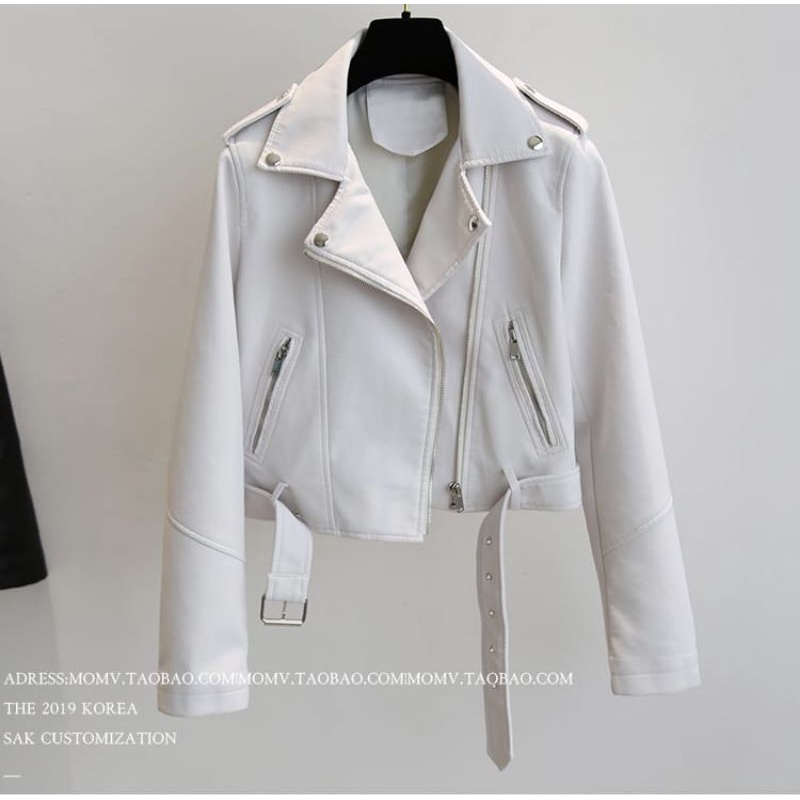 jaket kulit pu wanita Ramones