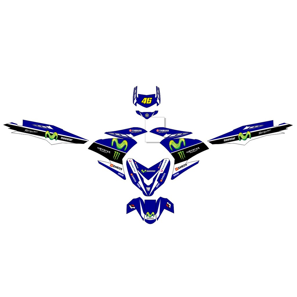 decal mx king movistar