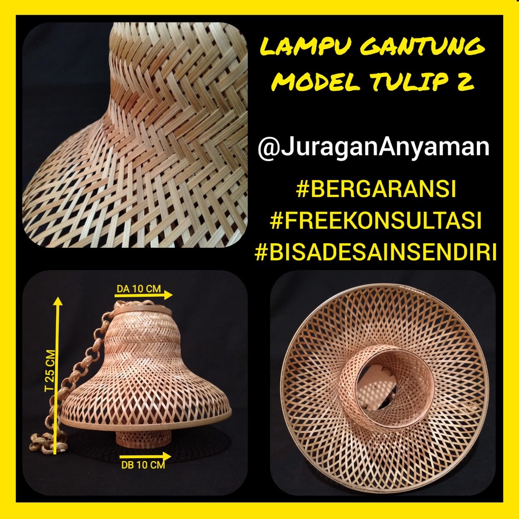 Lampu - Bohlam - Hias Gantung Ruang Tamu Minimalis - Kap Lampu Gantung - Lampu Gantung Cafe - Fittin