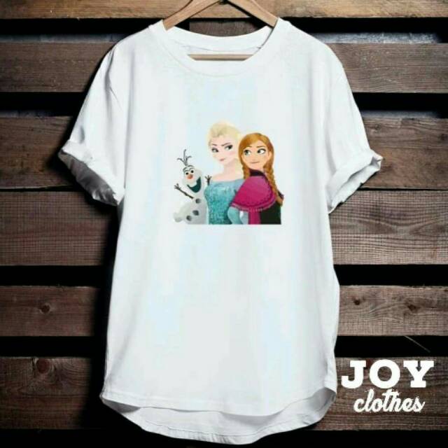 FROZEN ELSA & ANNA/ KAOS WANITA/ FROZEN TSHIRT