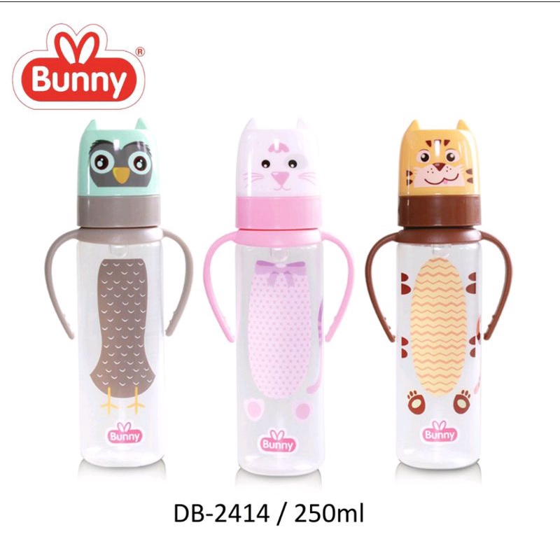 BOTOL SUSU BOTOL MINUM SEDOTAN DODO BOTTLE  SPORT HANDLE CUP LUSTY BUNNY