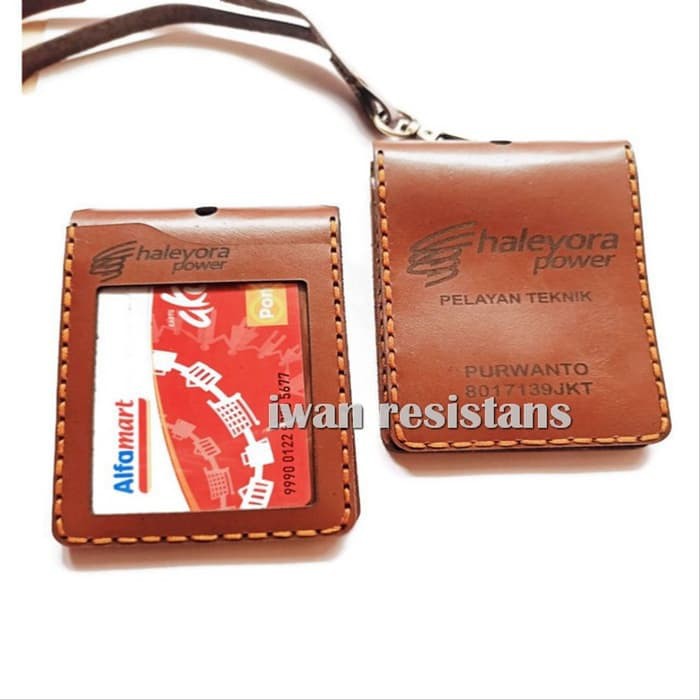 

ID card holder kulit asli ,name tag kulit asli, name tag holder costum kulit asli