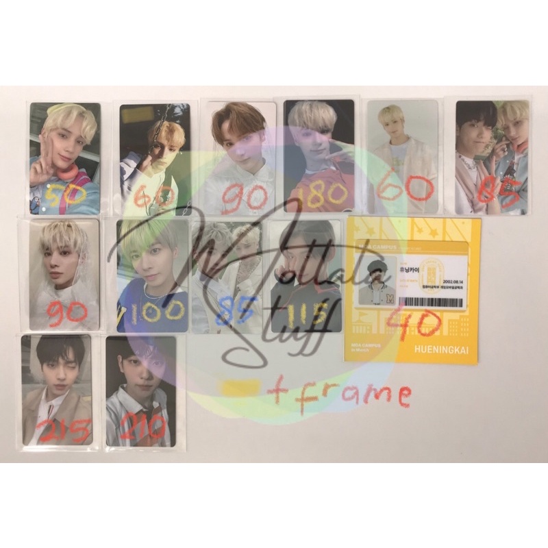 Foto TXT Soobin, Yeonjun, Taehyun, Hueningkai Student ID, H:OUR 3, Fanlive, POB TCCF, LD, Card Walle