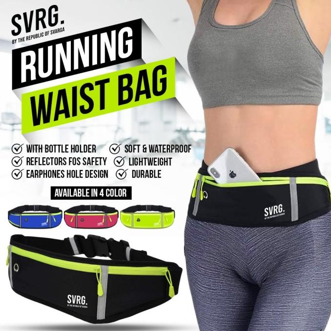 Svarga Running Waist Bag Tas Pinggang Waterproof Tas Lari