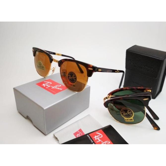 Kacamata Rayban Clubmaster 2176 Folding Lipat Grade Original BISA CO ready