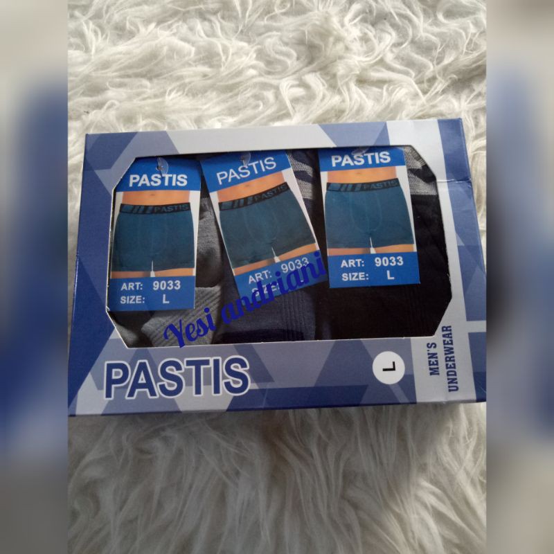 celana boxer pria pastis (isi 3)