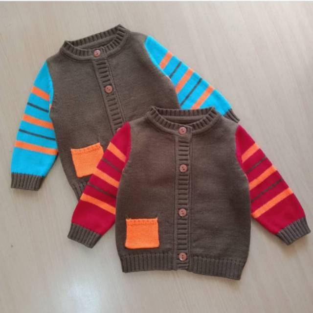 Jaket Rajut Sweater 3609 / Baju Hangat Bayi Laki