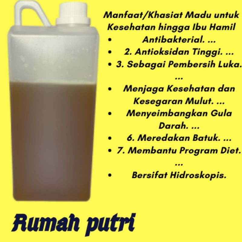 Madu murni madu 1000 gram madu asli pure raw honet