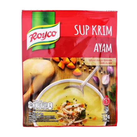 

SUP KRIM INSTAN ROYCO CREAM SOUP AYAM JAGUNG KEPITING