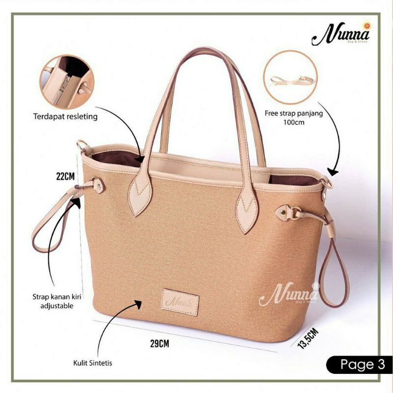 NUNNA NB-02 / TAS NUNNA / NUNNA BAG / TAS WANITA / TAS KANTOR / TAS SLEMPANG / TAS MURAH / TAS