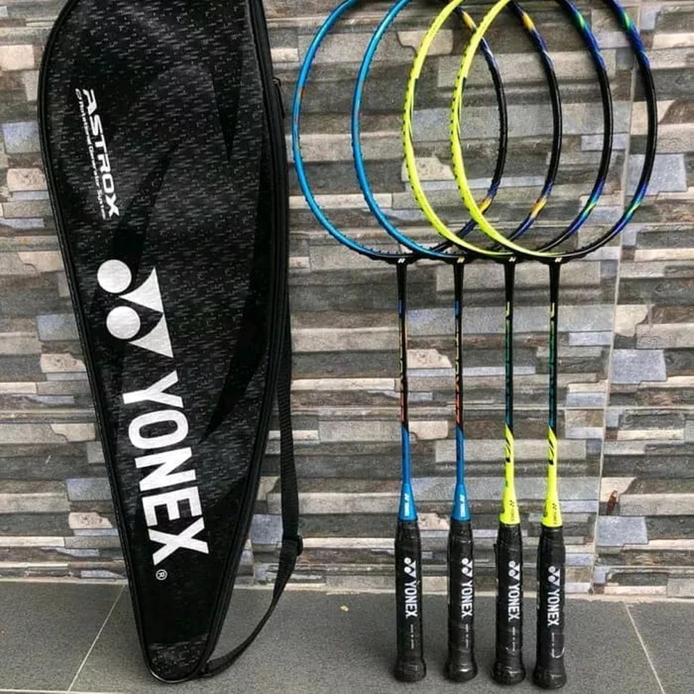 raket badminton yonex astrox 77 blue   yellow original sunrise