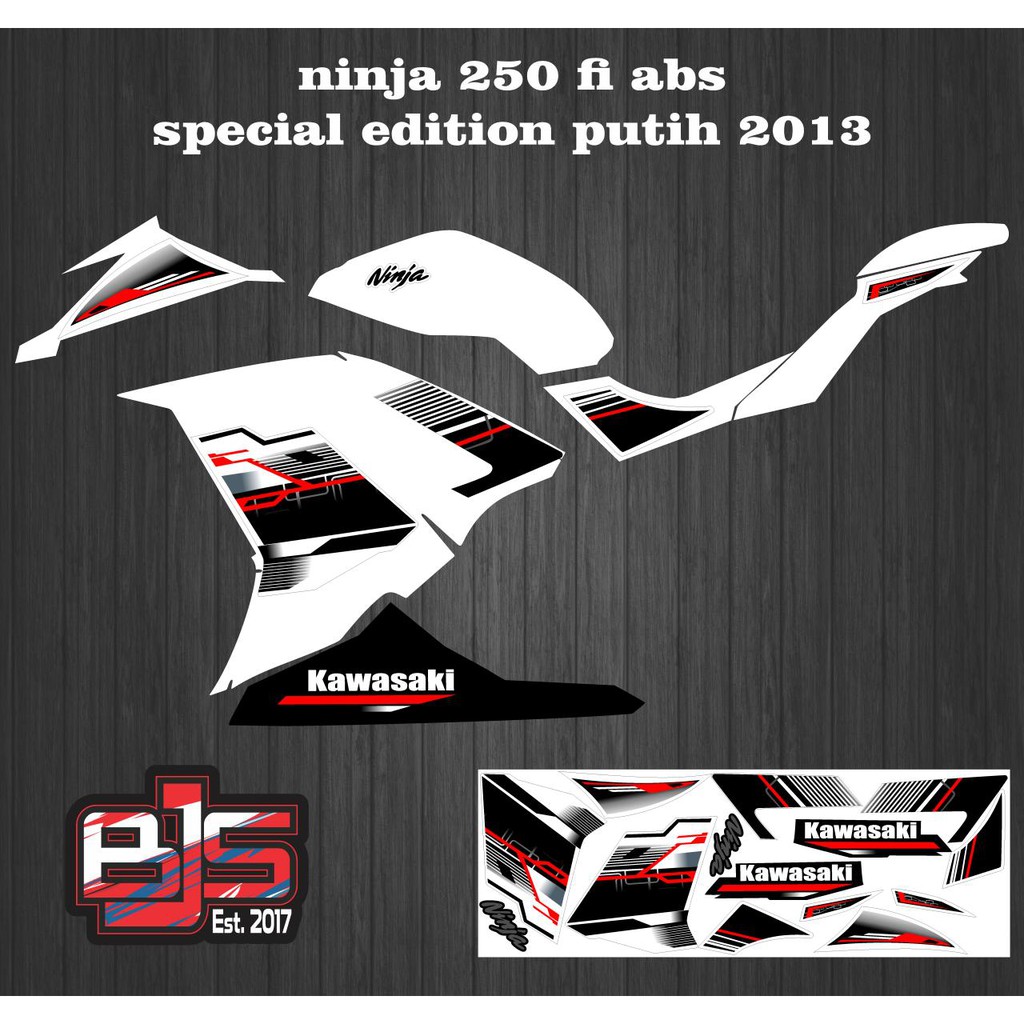 [COD] Stiker Sticker Striping Ninja RR 250 fi abs 2013