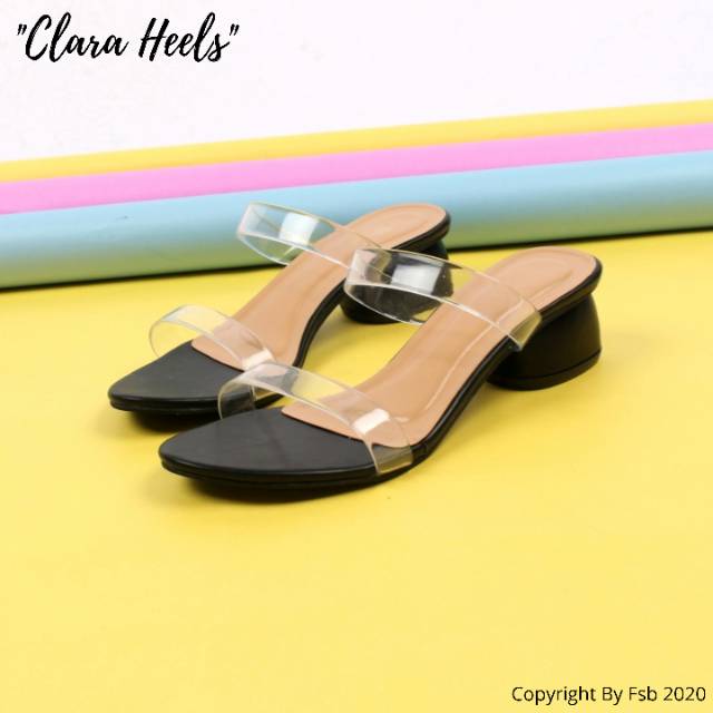 Fsb - CLARA Sandal Heels 2 Strap Jelly Premium