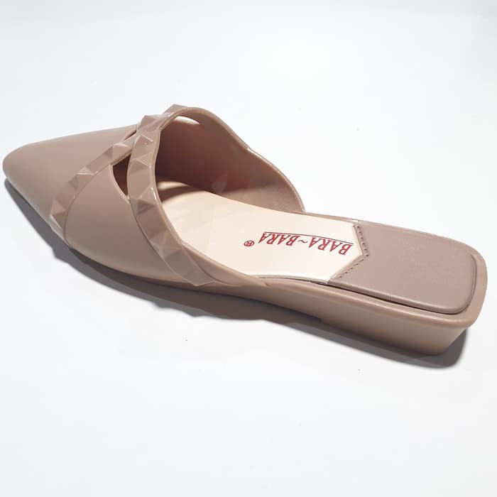 jelly sandal wanita slide barabara slop karet import bara bara cewek BBF712BPSLV