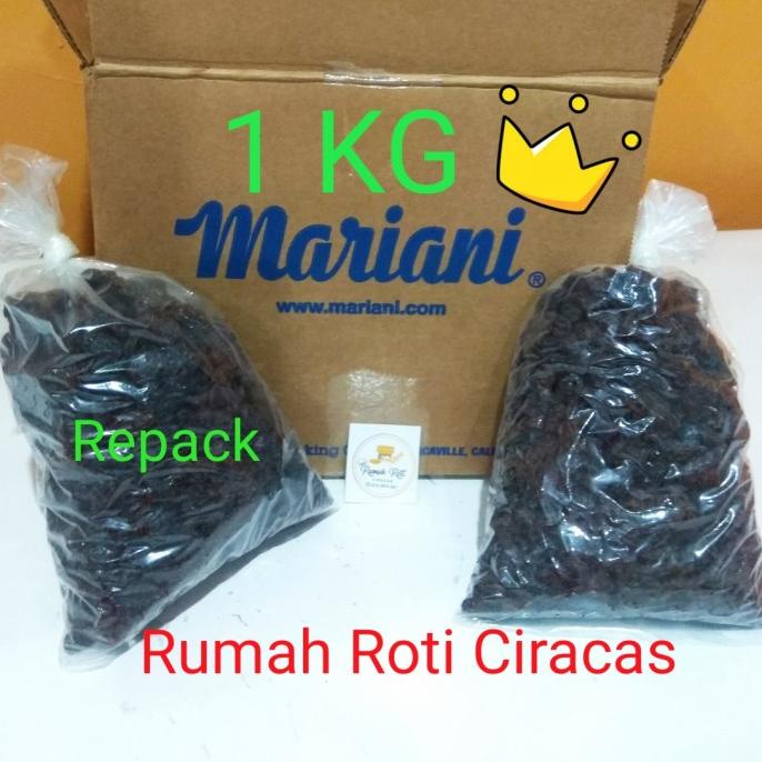 

KISMIS HITAM 1KG RAISIN DARK 1 KG MARIANI CALIFORNIA PREMIUM SEHAT