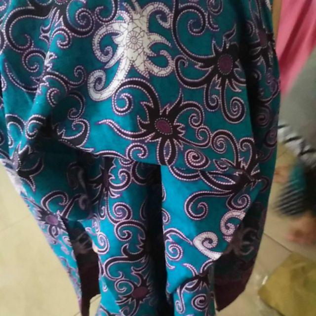 Batik Tunik Shibori Jumputan Terbaru Size S-3l / Hrb026 Yelbor Navbor / Biru Putih / Original..